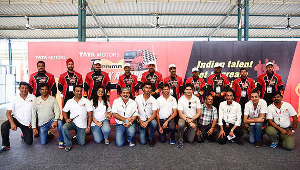 Indian drivers during T1 Racer Program with Vicky Chandhok and his team at MMRT in Chennai