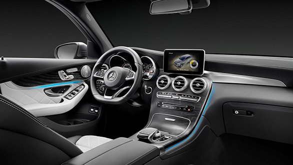 Mercedes Benz GLC Coupe interior production version