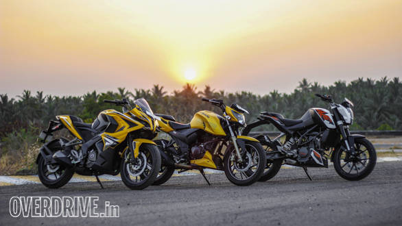 TVS Apache 200, Duke 200, Pulsar RS200 Comparo (116)