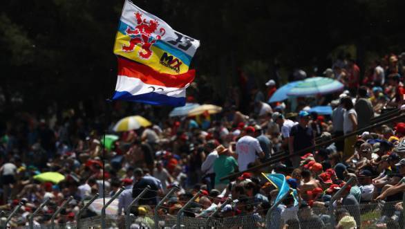 Fans out in support of Verstappen at the Spanish GP