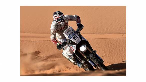 Joaquim 'J-Rod' Rodrigues on Stage 2 of the 2016 Merzouga Rally
