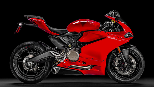 Ducati 959 Panigale red RHS studio shot