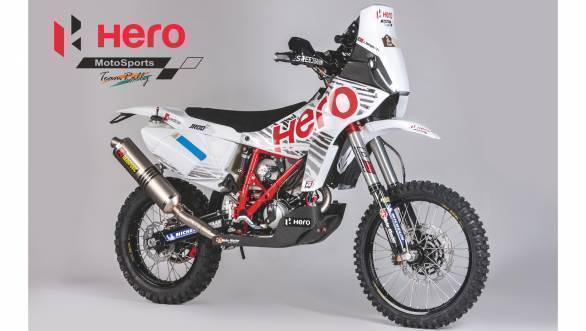 The Hero Moto Team Rally Speedbrain 450 will be used in the company's foray into off-road racing