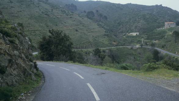The site of Toivonen's fatal crash at the 1986 Tour de Corse