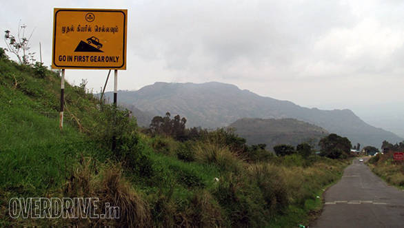 On the extremely steep Sigur Ghat, its best to descend in low gear
