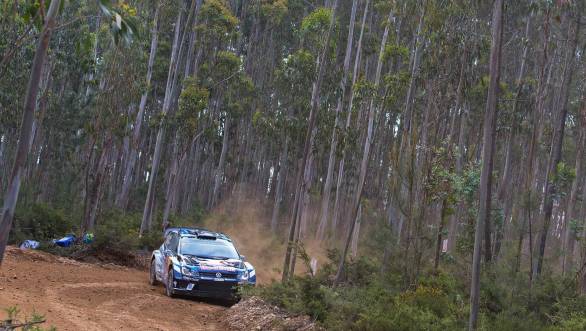Reigning world champion Sebastien Ogier could do no better than third overall at Rally Portugal