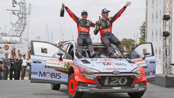 Thierry Neuville's win for Hyundai at Rally Sardinia makes him the fifth different winner in the 2016 World Rally Championship