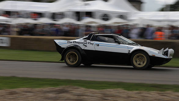 Here's one of the Lancia Stratos cars that made it to the 2016 Goodwood FOS. Terrific to see the machine in action