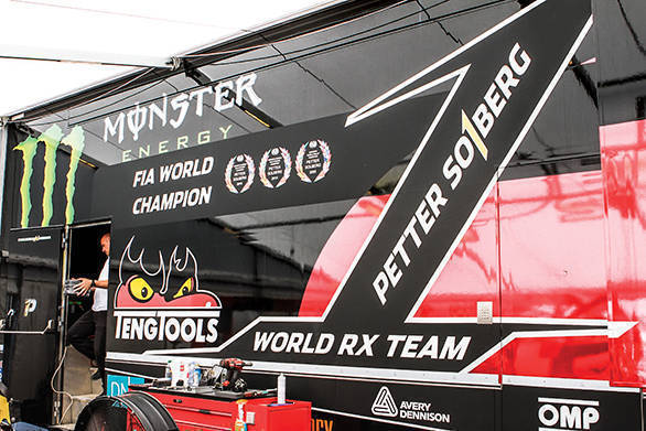 The number 1 on the side of the truck says it all. And it's to keep this number within the team that the mechanics and Solberg work so very hard, not just at the race weekends, but every single day.