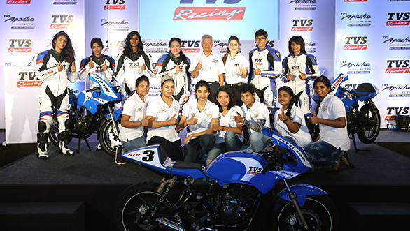 TVS Racing supports Alisha Abdullah Racing Academy for Women