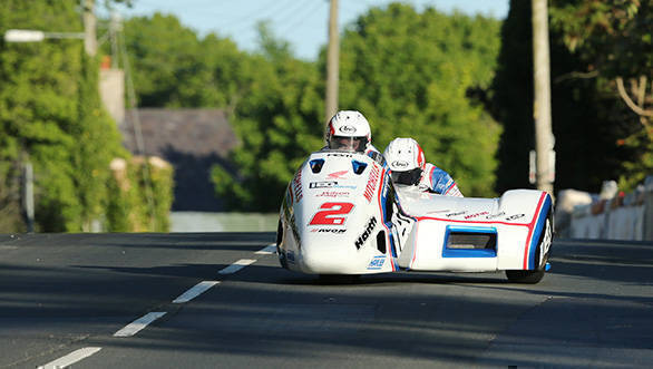 Ben Birchall and Tom Birchall (LCR Honda - IEG Racing) at Ballagarey during qualifying for Monster Energy Isle of Man TT