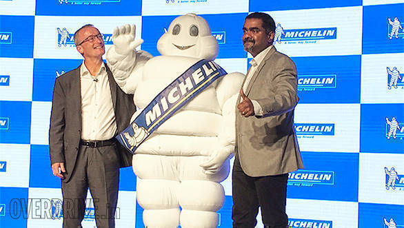Gary Guthrie, President, 2 Wheel Tyre Division, Michelin Group, Bibendum, Pradeep G Thampy, Commercial Director, Two Wheels, Michelin Asia, Africa and Middle East (Featured Image)