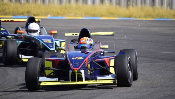 Kush Maini holds off Dhruv Mohite in the third Euro JK 16 race