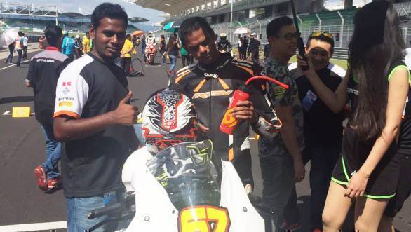 Third place in Race 2 of the second round of the Malaysian Superbike Championship means K Rajini might yet mount a title defence