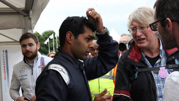 Here's Chandhok talking to some fans at the 2016 Goodwood Festival of Speed. We nabbed him for long enough to get his list of top 10 cars from this year's FOS