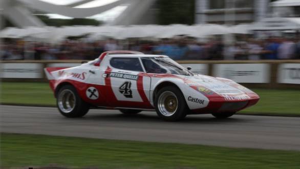 Here's Alex Wurz driving his father's ERC title winning Lancia Stratos