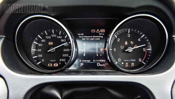 Controls are placed well and instrument cluster is clear to read 