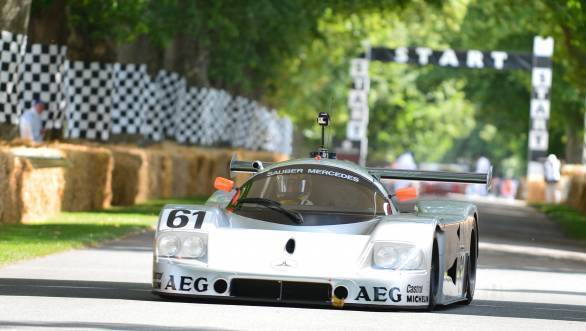 Here's a better photo of the Sauber C9 at Goodwood from back in 2012