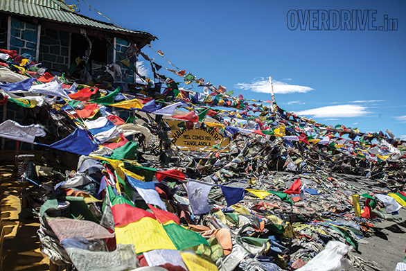 Tanglangla is a hard pass to climb. Not just because it is a long climb to a very high pass but because you can see the pass clearly right from the bottom. The forest of prayer flags underlines that it is a windy pass. The belief is that the wind carries the prayers to the gods