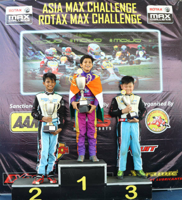 2016 Asian Karting Championship Shahan Ali Mohsin podium
