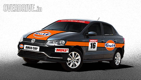 Artist's rendition of the 2017 Volkswagen Ameo Cup car