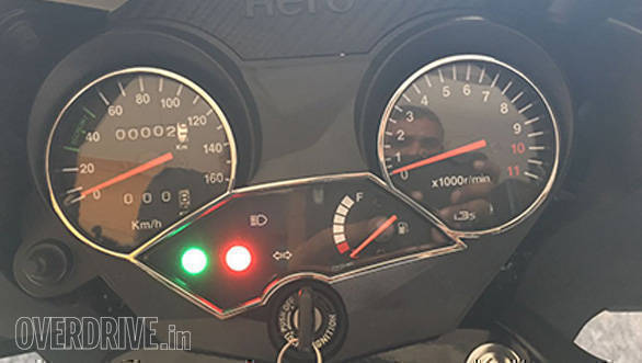 The new instruments  all analogue  are clear and the lower panel with the lights and fuel gauge is depending on your taste rakish or needlessly complex. We do like the availability of a trip meter as well as a large,  clear rev counter