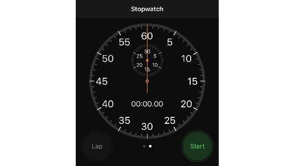 iOS 10 new stopwatch face