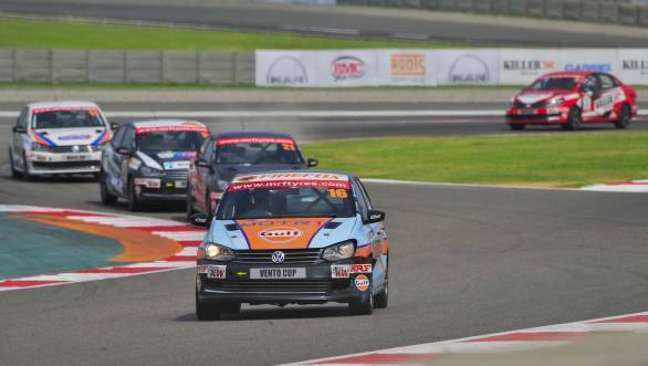 2016 Volkswagen Vento Cup Championship Karminder Pal Singh leads at the BIC