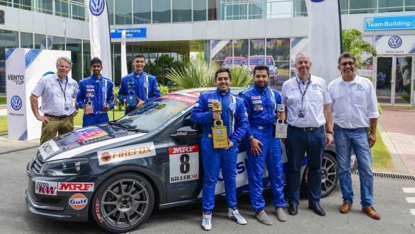 2016 Volkswagen Vento Cup Championship all the winners at the BIC