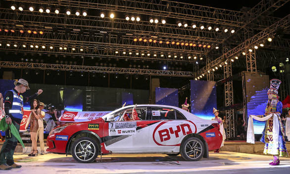 China Rally 2016 Mike Young Hybrid BYD Qin