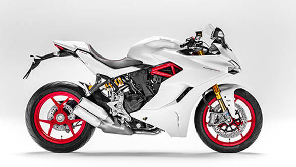 Although derived from the Hypermotard 939, the Supersport's engine has as much as 80 per cent different internals