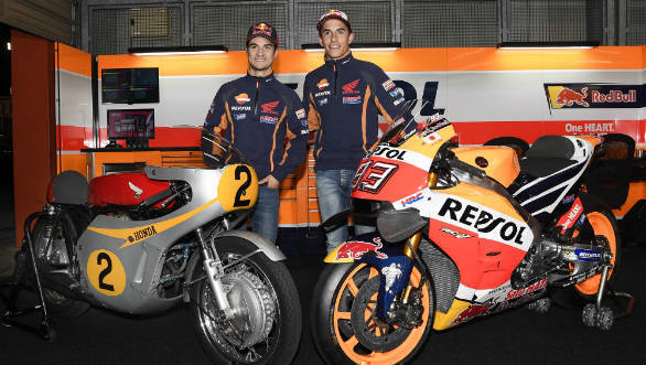 Marquez & Pedrosa with RC181 and RC213V