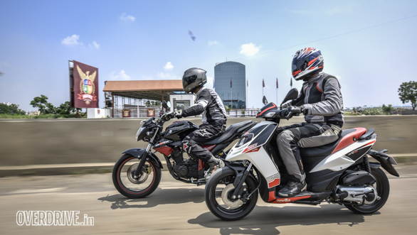 Suzuki Gixxer 150 vs Aprilia SR 150 (8)