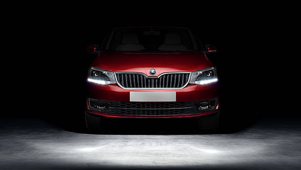 The LED DRLs, the grille, bumpers are all-new and lend the Rapid a very aggressive look