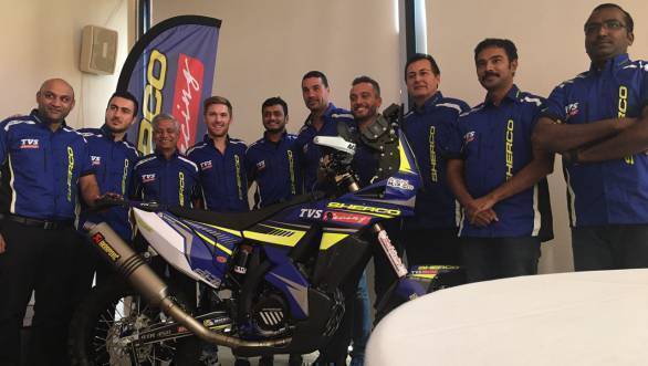 The TVS Sherco squad hopes that they can manage a few stage wins at the 2017 Dakar