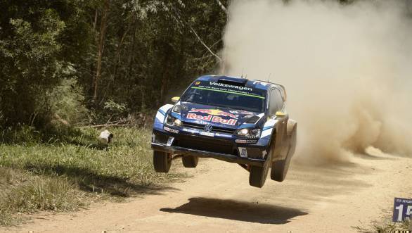Andreas Mikkelsen yumps his way to victory at Rally Australia