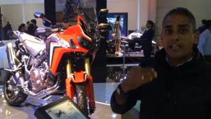 2016 Auto Expo Honda Africa Twin first look - Video