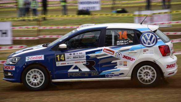 Arjun Rao Aroor in the VW Polo R2 