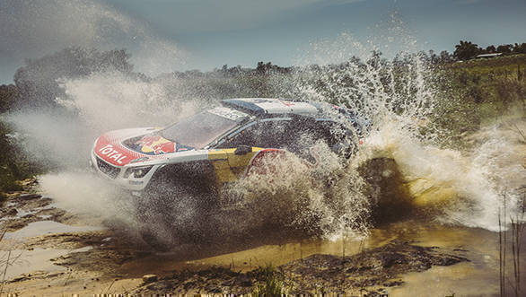 Carlos Sainz took fourth place in his Peugeot 3008 DKR, two places ahead of team-mate, Sebastien Loeb
