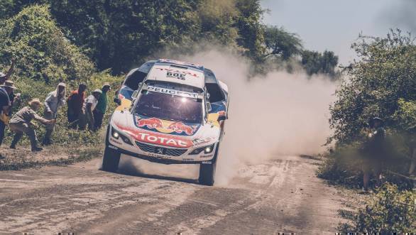 Sebastien Loeb (FRA) of Team Peugeot TOTAL races during stage 2 of Rally Dakar 2017 from Resistencia to San Miguel de Tucuman, Argentina on January 3, 2017