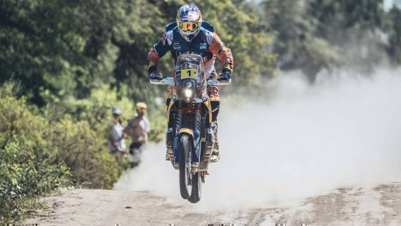 Toby Price (AUS) of Red Bull KTM Factory Team races during stage 2 of Rally Dakar 2017 from Resistencia to San Miguel de Tucuman, Argentina on January 3, 2017. 