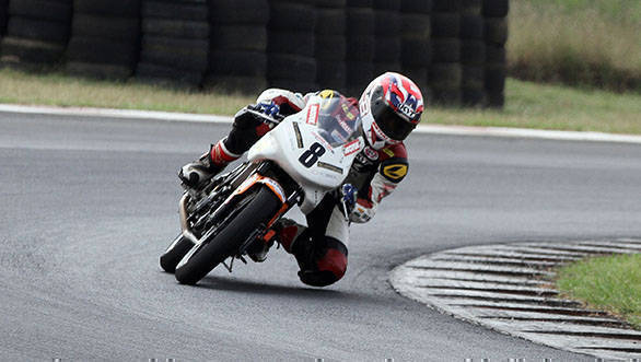Rajiv Sethu, won the title in the Pro Stock 165cc class after a double win in this round