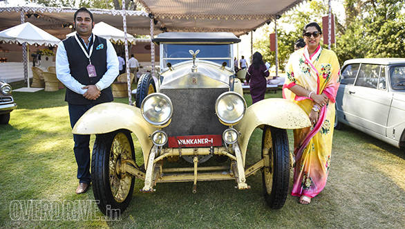 15- Yuvraj Kesri Singh of Wankaner and his wife with their prize winning 1921 Rolls-Royce Silver Ghost