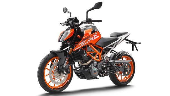 2017 KTM 390 Duke Front 3/4 Studio Shot