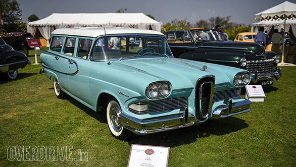 18--Post War Classic American prize winner-1958 Edsel Villager owned by Viveck and Zita Goenka