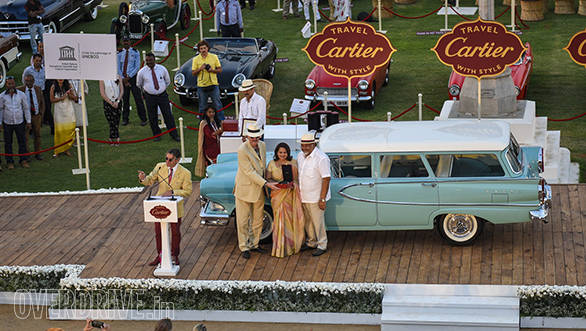 4-Post War Classic American prize winner-1958 Edsel Villager owned by Viveck and Zita Goenka