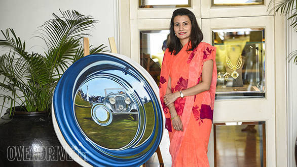 51- Vidita Singh who we have featured in the past, also had an exhibition of classic automotive art