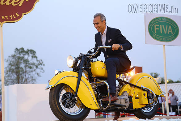 7-Best of Show Motorcycle prize winner - 1947 Indian Chief owned by Arjun Oberoi