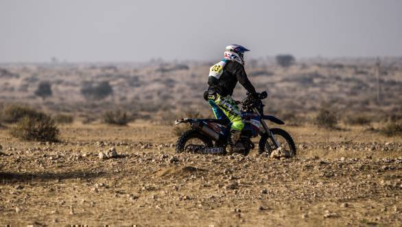 R Nataraj and TVS Racing have a fairly rigorous training schedule that helps them do well at events like the Desert Storm