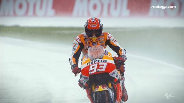 MotoGp rain Marquez